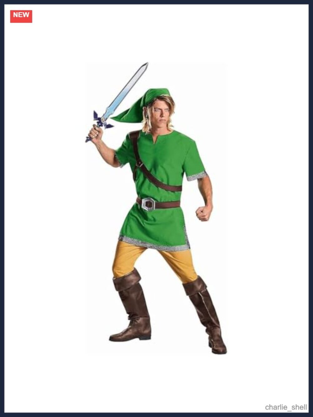 Officially Licensed Legend of Zelda Link Classic Adult Costume, Medium, Short